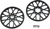 Pro-Line disk Bullyspoke V2 Bead predný, čierny: PM-MX