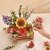 RoboTime 3D rompecabezas de madera Maceta con flores