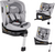 PETITE&amp;MARS Столче за кола Twistguard Pro i-Size Gentle Grey Air 40-150 cm(0-36 kg)