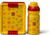 Set da pranzo LEGO Brick (bottiglia e scatola) - rosso/giallo