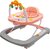 Detské chodítko so silikónovými kolieskami New Baby Forest Kingdom Pink