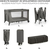 KINDERKRAFT Postieľka cestovná Joy 2 Dark grey