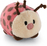 NICI portachiavi MyMochi Coccinella Dozz 5cm, sdraiata