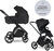 Easywalker Kočík kombinovaný Zoey Pure Black