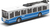 Trolejbus MHD modrý 16 cm