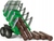 Rollytoys Vlečka s kladami Timber Trailer 2-os-zelená