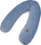 EKO Coussin d'allaitement Velvet Giraffe bleu 180 cm