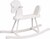 Caballito balancín de madera para niños Baby Mix blanco