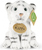 Tigre di peluche bianco seduto 15 cm ECO-FRIENDLY