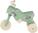 Bicicletta senza pedali Enduro Yupee verde pastello grande altezza sedile 31cm capacità di carico fi