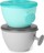 Misky s vrchnákom a držiakom Easy Grab Grey,Teal 2 x 240ml, 3m+