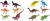 Tierfiguren Dinosaurier 6er Set 10 cm