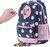 PIXIE CREW Kinder Rucksack blau mit weißen Punkten