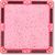 Cleverclixx Magnetická stavebnice Glitter Tiles Pack Transparent - růžová – 16 ks