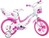 Dino Bikes - Kinderfahrrad Flappy 16" 516-02 - rosa weiß