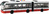 CITY SERVICE CAR - 1:16 Kĺbový autobus - červený na zotrvačník so zvukmi