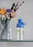 LEGO fľaša transparentná - lúčne kvety
