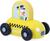 Janod Cross roads Holzschiebeauto Taxi gelb