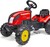 Falk šliapací traktor 2058L Country Farmer s vlečkou - červený