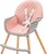 Jedálenská stolička Baby Mix Freja wooden dusty pink