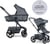 EASYWALKER Kočík kombinovaný Harvey5 Premium 2v1 Mineral Grey LITE RWS