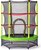 Trampoline CROSS avec filet, rouge et noir, 140x140x160cm