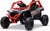 Elektrické autíčko Kawasaki TERYX KRX 1000 12V, červené, jednomiestne, odpružená zadná náp