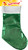 Șosetă de Crăciun verde 43 cm