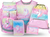BAAGL SET 5 Airy Rainbow Unicorn: zaino, astuccio, sacca, grembiule, portafoglio