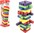 Holzturmspiel, 60 farbige Teile, soziales Puzzlespiel
