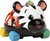 OBALL Autíčko a hrkálka 2v1 Curious Car zebra Zen™ 3m+