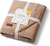 BABYONO Deka z prírodnej bavlny 75 × 100 cm dark beige 0m+