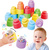 Quercetti Momy Soft Happy Sound - cubes souples + 2 cubes sonores - 18 pcs