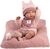 Llorens M738-18 oblečenie pre bábiku bábätko NEW BORN veľkosti 40-42 cm s doplnkami