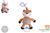 Srnka babyted naťahovací  plyš 30cm záves na postieľku/kočík