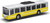 Autobus MHD žltý 16 cm