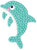 GRAINE CREATIVE Nalepke diamantno slikanje Delfin
