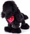 Barboncino nero Charlie, 25 cm