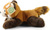 Plyšová panda červená ležiaca 20 cm ECO-FRIENDLY
