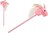 Einhorn auf einem 80 cm langen Plüschstab mit Batterien und Sound in Rosa