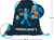 BAAGL Vrecko Minecraft Blue Axe