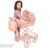 DeCuevas 80070 Passeggino pieghevole per bambole con borsa Honey 2026 – 81 cm