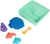 Kinetic sand krabica tekutého piesku s podložkou modrá
