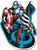 Trefl Drevené puzzle 160 dielikov - Nebojácny Kapitán America / Disney Marvel Heroes