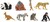 Safari® Fun pack Exotické zvieratá 8 figúrok