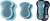 Globber Ensemble de protections Junior XXS Pastel Blue