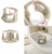 OK BABY Asiento de baño antideslizante Flipper Evolution con ventosas 6–15m Beige