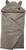 EKO Fußsack für Autositz Baumwolle Velvet Dunkel Beige 110x100cm