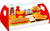 Sada fast food - hamburger a bageta s doplnkami