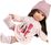 Llorens 53561 SARA - muñeca realista con cuerpo de tela suave